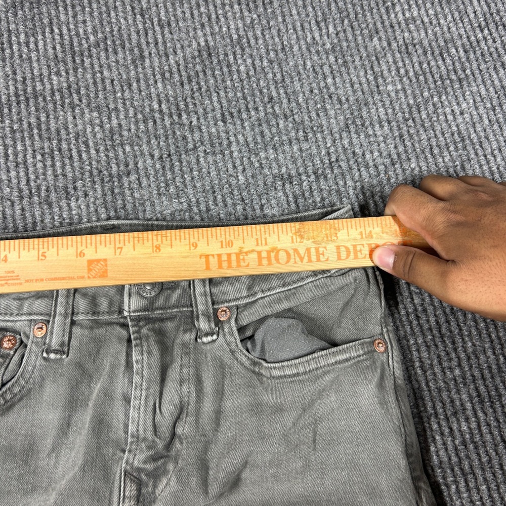 American Eagle Jeans Men's 28x30 Athletic Fit Gray Denim Pants Stretch - Picture 9 of 11